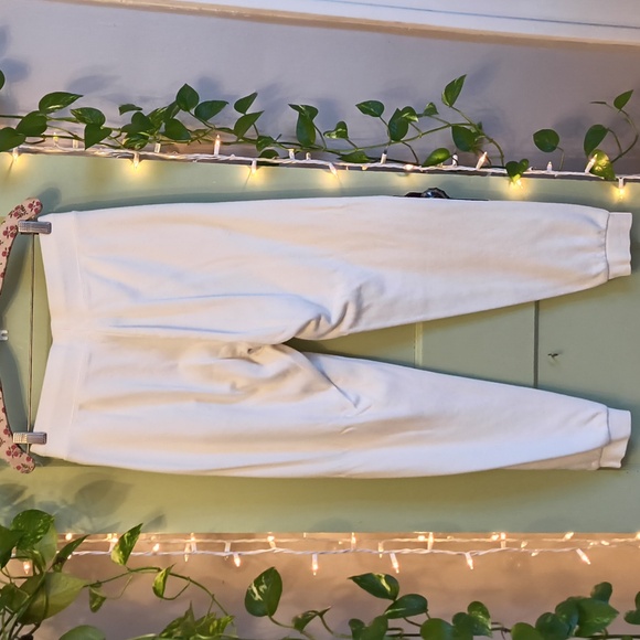 Women's K-Swiss Cream Gold  Logo Sweatpant Jogger M - Picture 8 of 10